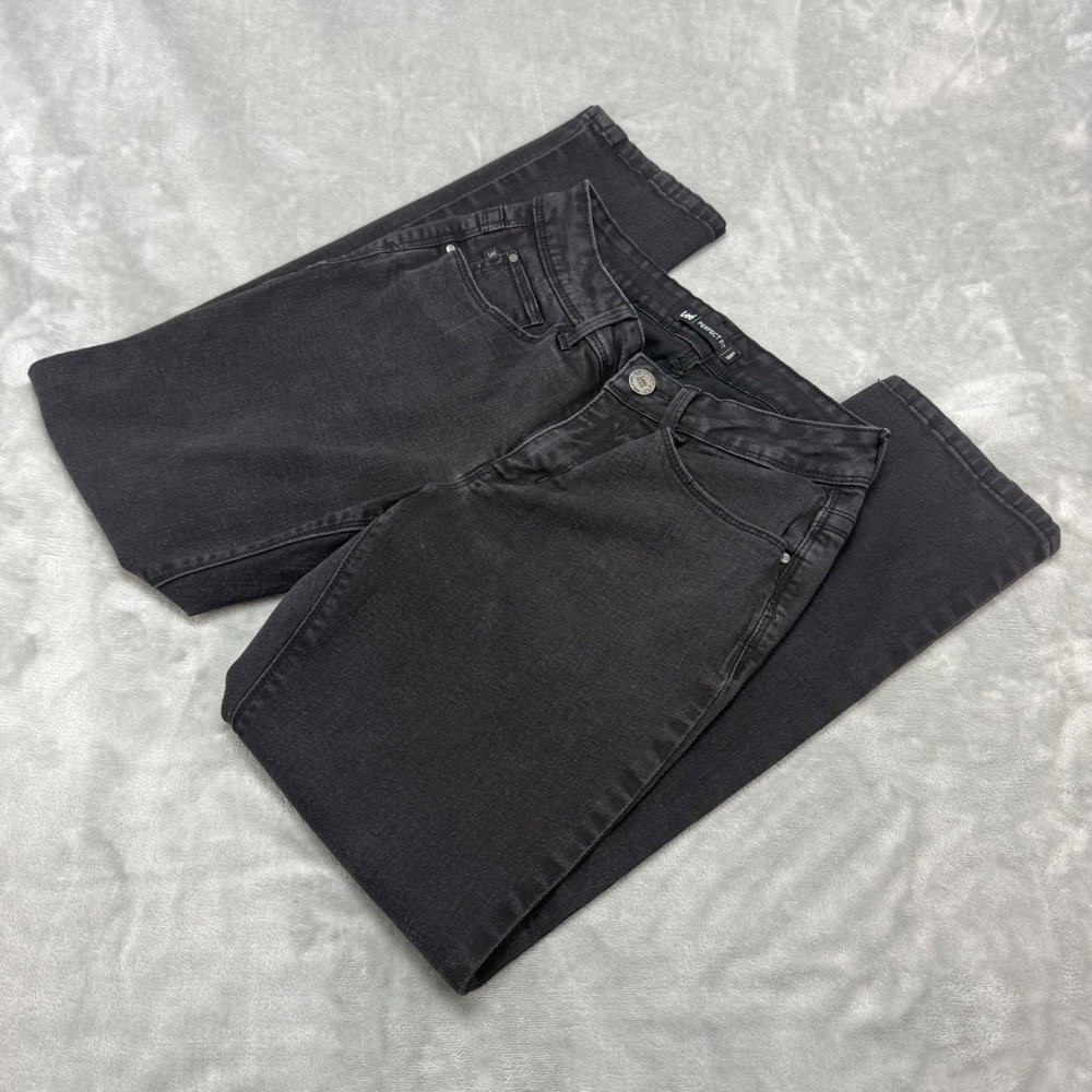 Lee Perfect Fit Womens 6 Short Black Jeans Stretch (27x27.5)
